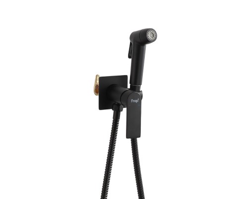 Гигиенический душ со смесителем FRAP F7571-6, черный