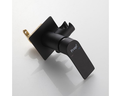 Гигиенический душ со смесителем FRAP F7571-6, черный