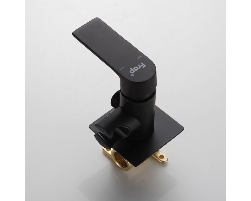 Гигиенический душ со смесителем FRAP F7571-6, черный