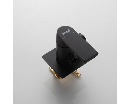 Гигиенический душ со смесителем FRAP F7571-6, черный
