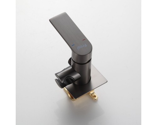 Гигиенический душ со смесителем FRAP F7571-9, оружейная сталь