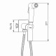 Гигиенический душ со смесителем FRAP F7571, хром