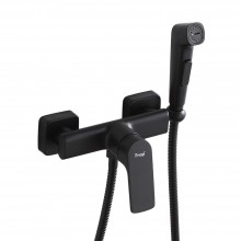 Гигиенический душ со смесителем FRAP F7586-6, черный