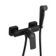 Гигиенический душ со смесителем FRAP F7586-6, черный