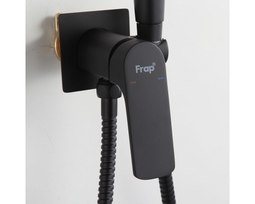 Гигиенический душ со смесителем FRAP F7586-26, черный