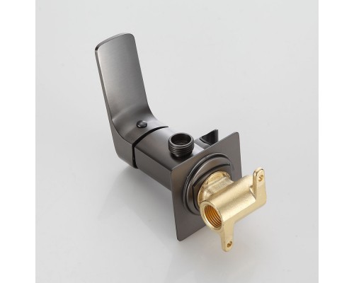 Гигиенический душ со смесителем FRAP F7586-29, оружейная сталь