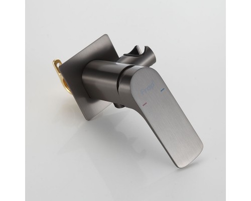 Гигиенический душ со смесителем FRAP F7586-29, оружейная сталь
