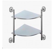 Полка стеклянная угловая D-Lin D262700, хром