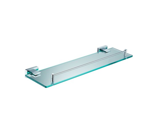 Полка стеклянная Shevanik SG5619, хром
