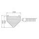 Полка угловая Maretti AC58R335-1, хром