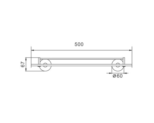 Полка стеклянная FRAP F30207, черный