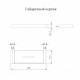Полка Grocenberg AC0086BL, черный