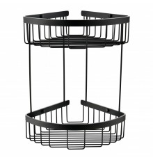 Полка корзина угловая Grocenberg AC0076BL, черный