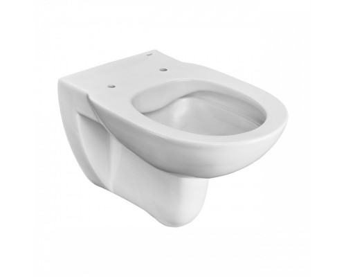 DEBBA ROUND  Чаша унитаза подвесного c безободковым смывом, гориз. выпуск, белая. ROCA