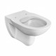 DEBBA ROUND  Чаша унитаза подвесного c безободковым смывом, гориз. выпуск, белая. ROCA