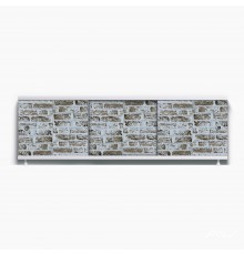ОПТИМА_Decor Экран для ванны 170 см,ПВХ с офсетной печатью,(шиповник-010), ALAVANN