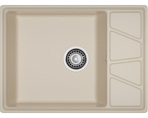 GRANFEST Мойка композит VERTEX, GF-V-680L, чаш+кр 680*500, кашемир