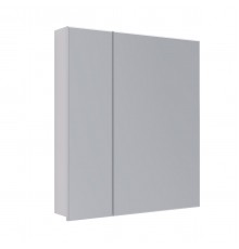 Шкаф зеркальный Lemark UNIVERSAL 70х80 см 2-х дверный, цвет корпуса: Белый глянец