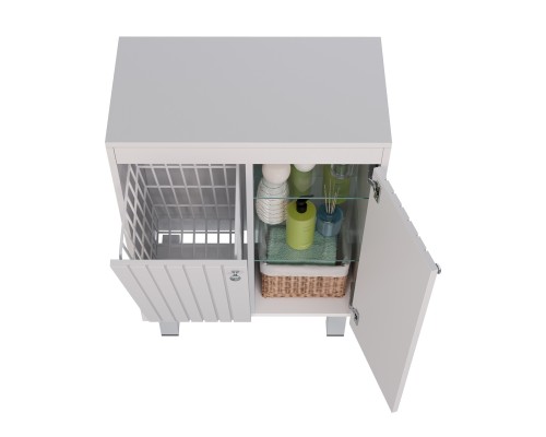 Шкаф Lemark ROMANCE 60 см подвесной/напольный, с откидной корзиной для белья, цвет корпуса, фасада: Шкаф Lemark ROMANCE 60 см подвесной/напольный, с откидной корзиной для белья, цвет корпуса, фасада: