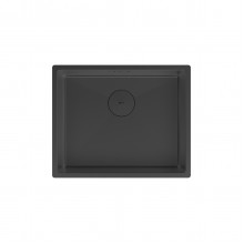 Кухонная мойка Lemark OLANGA 540 прямоугольная из нержавеющей стали цвет Черный матовый
