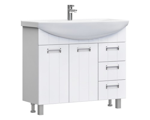 Тумба Diana 105 напольная, 2 двери, 3 ящика (раковина Стиль 105) VIGO