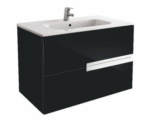 VICTORIA NORD Black Edition Тумба под раковину VICTORIA 80, черный глянец, ROCA VICTORIA NORD Black Edition Тумба под раковину VICTORIA 80, черный глянец, ROCA