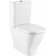 GAP CLEAN RIM Чаша унитаза приставного c безободковым смывом, двойной выпуск, белая. ROCA