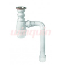 МИНОР (SM1102) сифон 1 1/2*40 с гибкой трубой 40*40/50, WIRQUIN