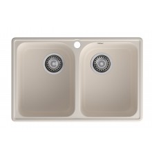GranFest QUARZ (ECO-15) Мойка 2 чаши 740*480 (белый)