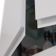 Шкаф Lemark VEON 60 см подвесной, 2-х дверный, цвет корпуса, фасада: Белый глянец