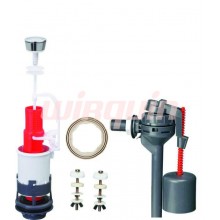 Однокнопочная арматура MP c заливным клапаном Topy боковой подводки,WIRQUIN