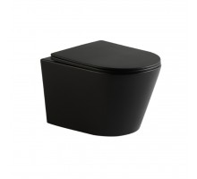Унитаз подвесной IBERICA BLANCA BURGOS MINI Tornado черный матовый (IB.BRM.234.2B2)