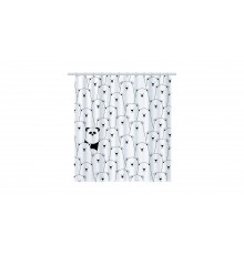 Шторка для ванной Fixsen Panda FX-2501, без колец