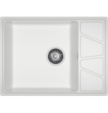 GRANFEST Мойка композит VERTEX, GF-V-680L, чаш+кр 680*500, иней