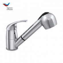 ДАЧА Смеситель для мойки с вытяжным изливом, одноручный, СЛАВЕН, В23