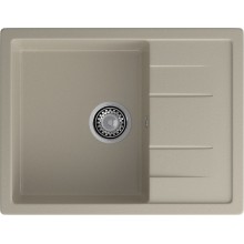 GRANFEST Мойка композит QUADRO GF-Q--650L чаша с крылом  650*500мм  топаз  арт.GF-