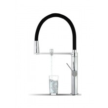 Cмеситель высокий для кухни однорычажный с гибким поворотным изливом и подключением питьевой воды 89