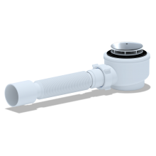 Сиф. для душ. под.1 1/2**50/60 с гибкой тр. 375*40/50 хром, ANI PLAST