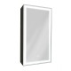Зеркало-шкаф Mirror Box black Led 350х650 правый