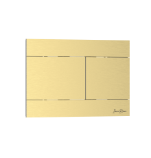 Кнопка смыва IBERICA BLANCA INOX-R нержавеющая сталь, золото матовое (IB.B015.03)