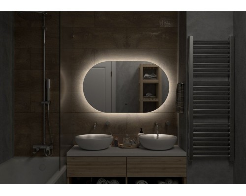 Зеркало Fleur Led 1000х600 бесконтактный сенсор