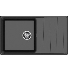 GRANFEST Мойка композит LEVEL, GF-LV-860L, чаш+кр 860*500, черный