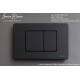 Кнопка смыва IBERICA BLANCA INOX-C нержавеющая сталь, черный матовый (IB.B011.002.003)