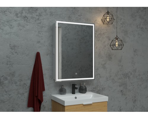 Зеркало-шкаф Allure LED 600х800 правый с розеткой