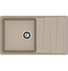 GRANFEST Мойка композит LEVEL, GF-LV-860L, чаш+кр 860*500, песочный