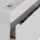 Тумба Lemark BUNO MINI 80 см под 1 раковину, подвесная, 1 ящик, цвет планки: Серый, цвет корпуса, фа