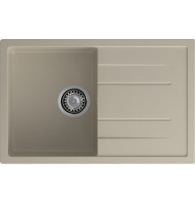 GRANFEST Мойка композит QUADRO GF-Q--780L  чаша с крылом 780*500 мм  топаз арт.GF-