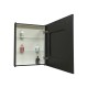 Зеркало-шкаф Mirror Box black Led 600х800