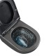 GLAZER BLACK MATT Унитаз подвесной безободковый с сиденьем микролифт,черный, LM, 9612004