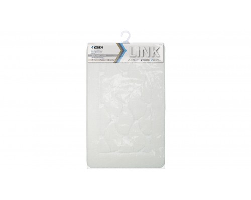 Коврик для ванной Fixsen Link 1-ый FX-5002W, белый, 50х80 см.
